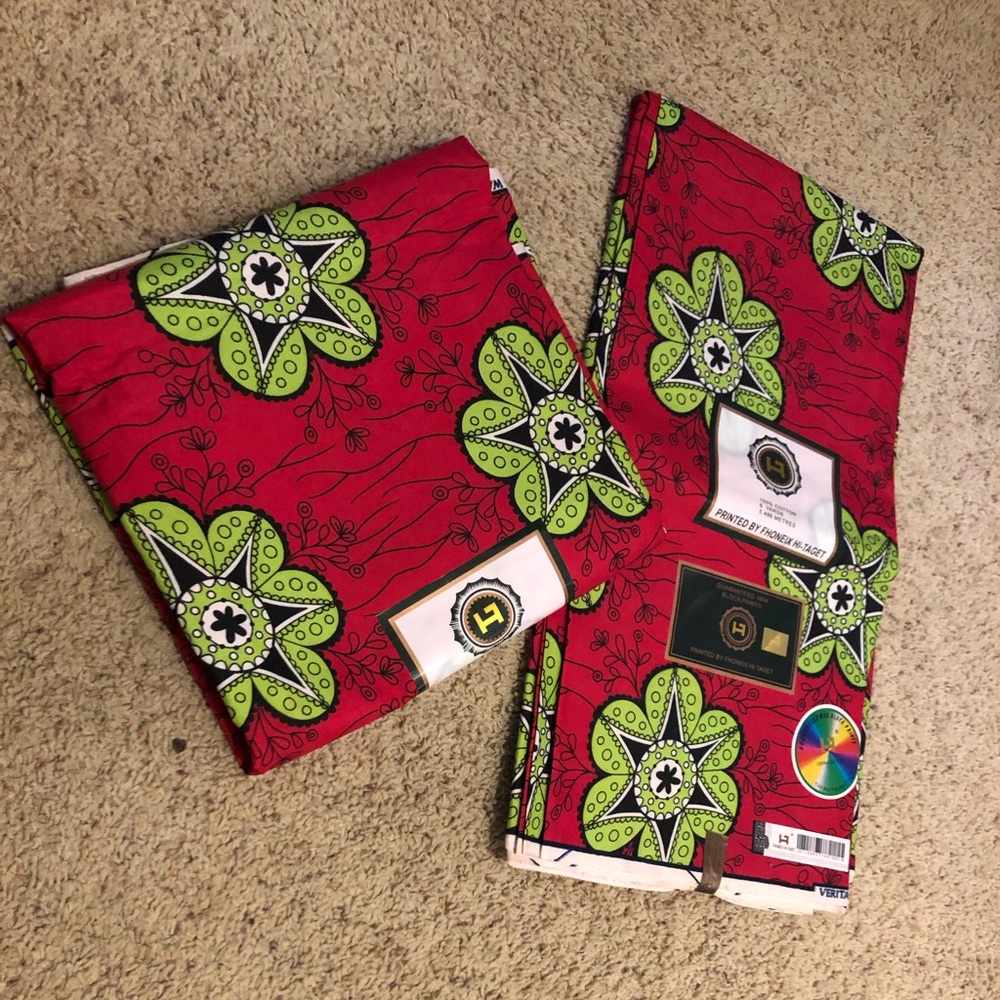 Beautiful Africa print 6 yards